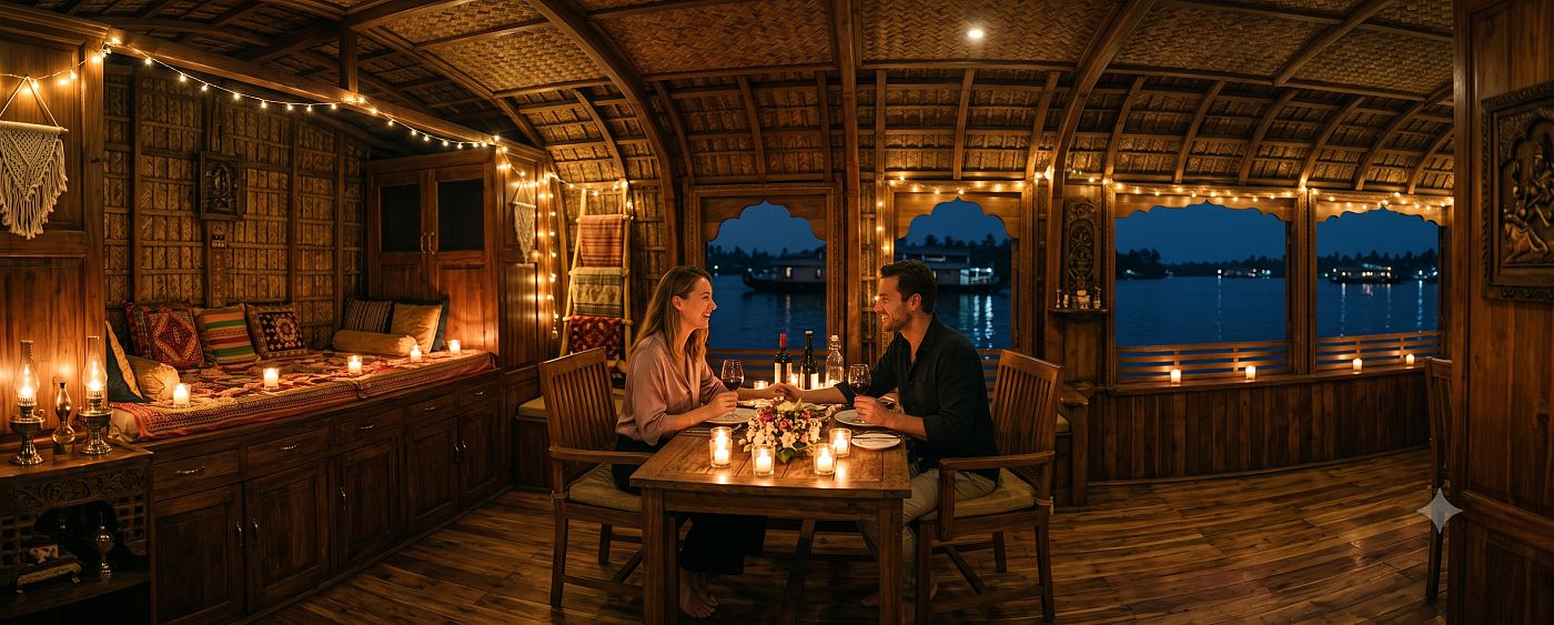 Alleppey backwater honeymoon houseboat