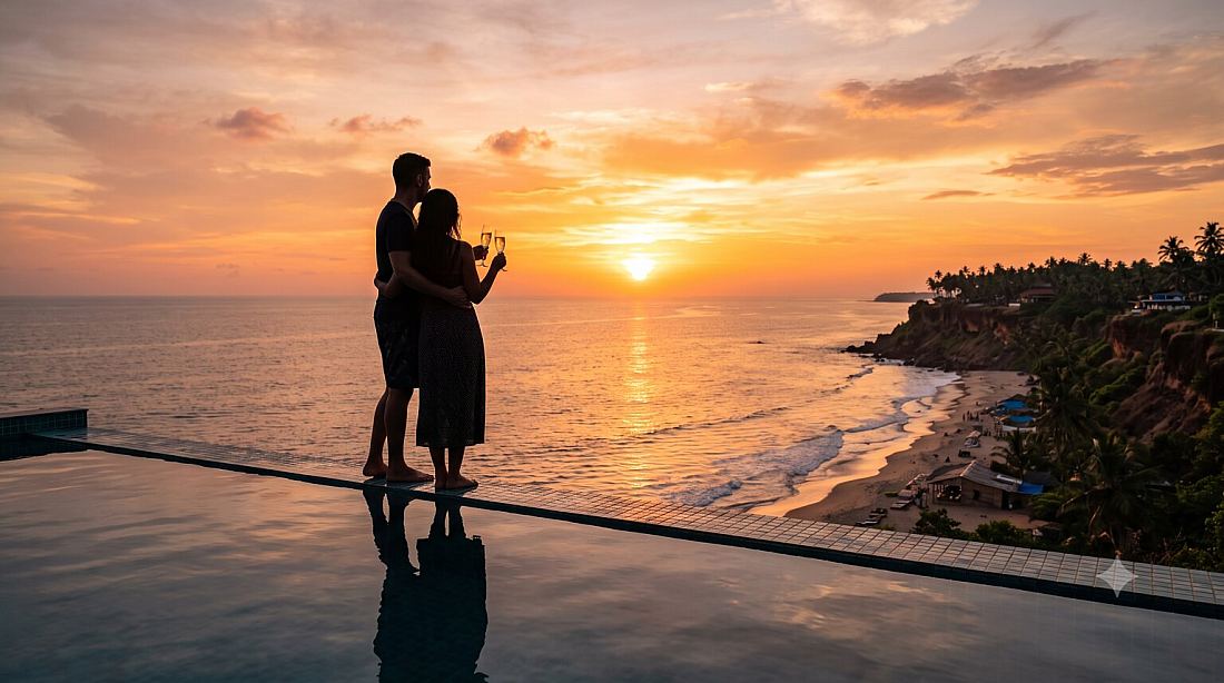Varkala cliff honeymoon