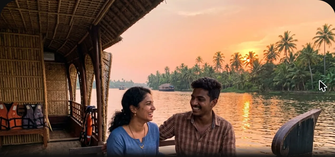 Private Alleppey houseboat