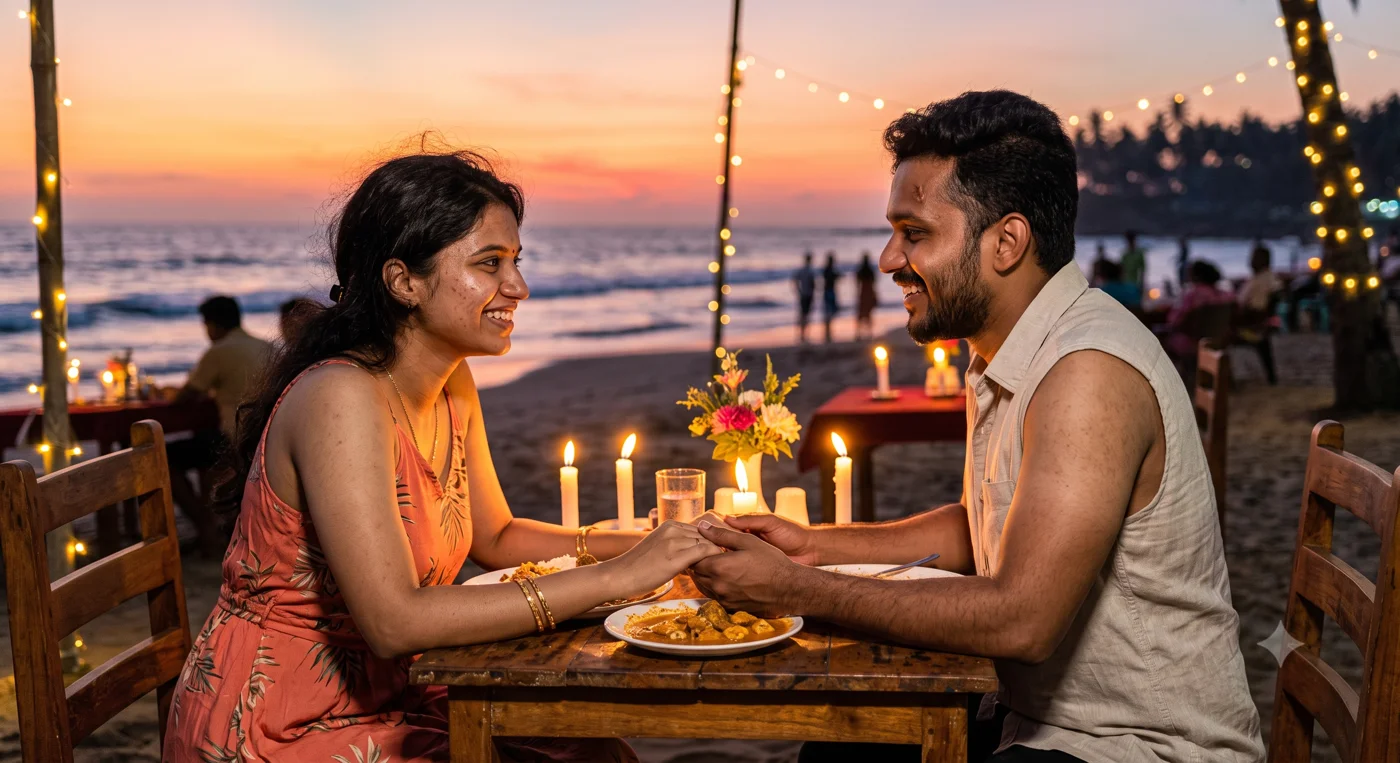 Kovalam beach & candlelight dinner