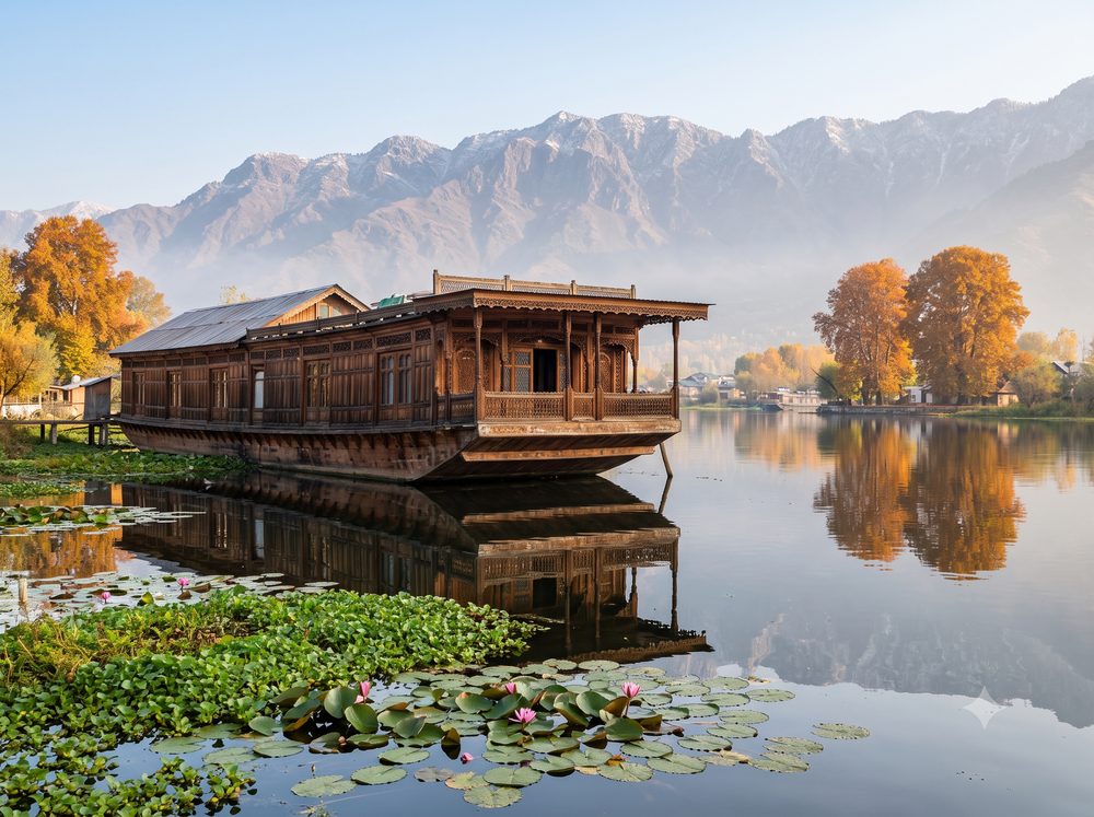Srinagar heritage houseboat stay — Kashmir tour package from Kerala by Lumiere Holidays